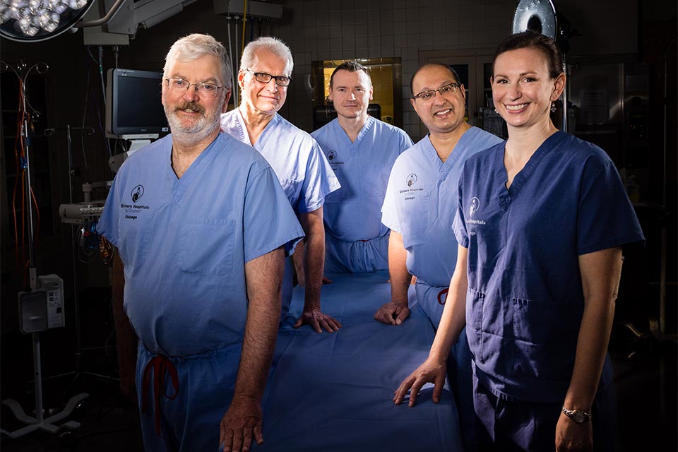 Five of Chicago Shriners Children's orthopedic surgeons