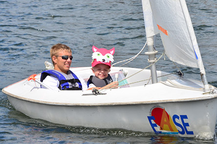 patient and instructor sailing