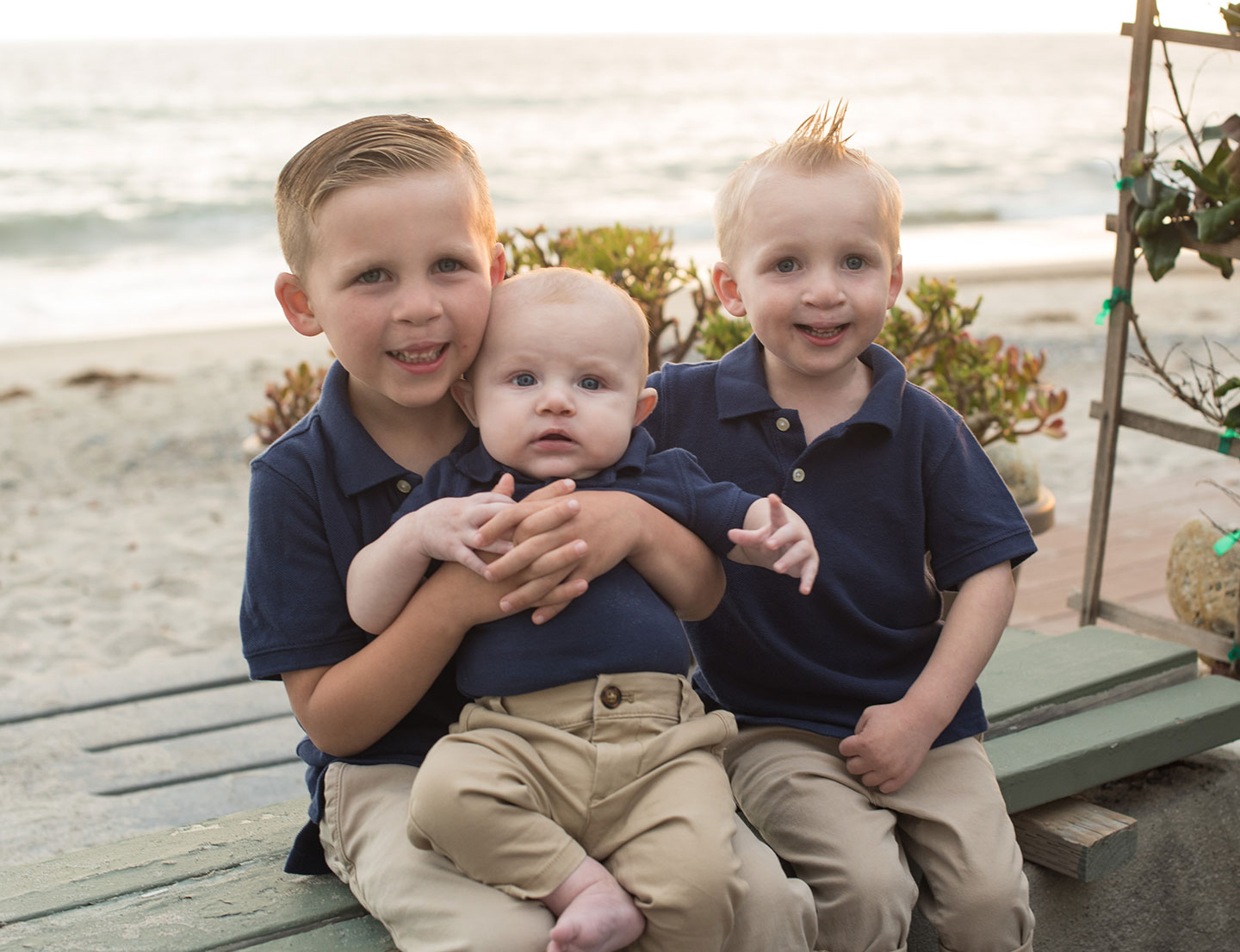 three brothers, all cleft lip and palate patients