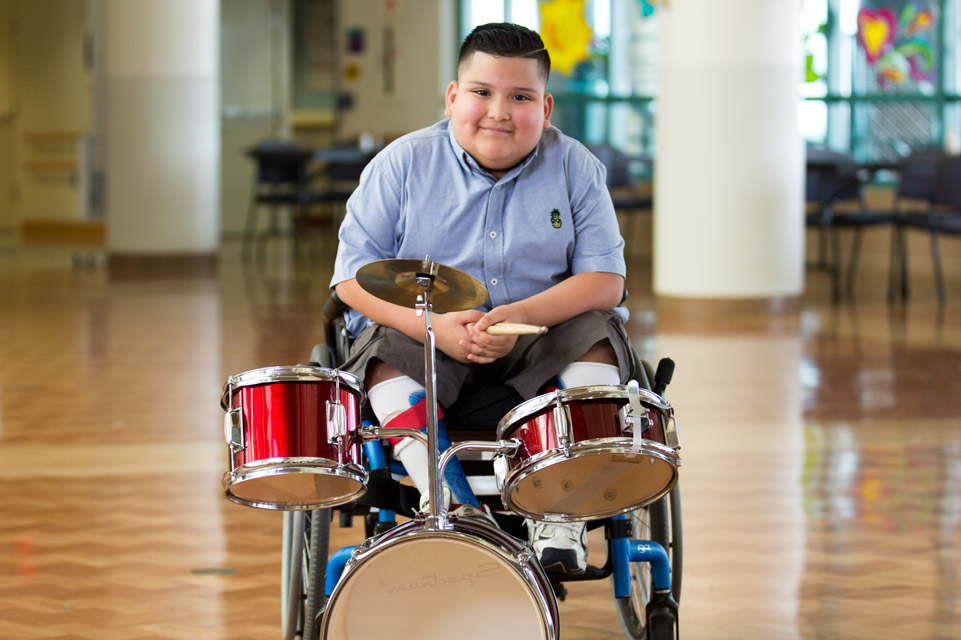 patient with drums