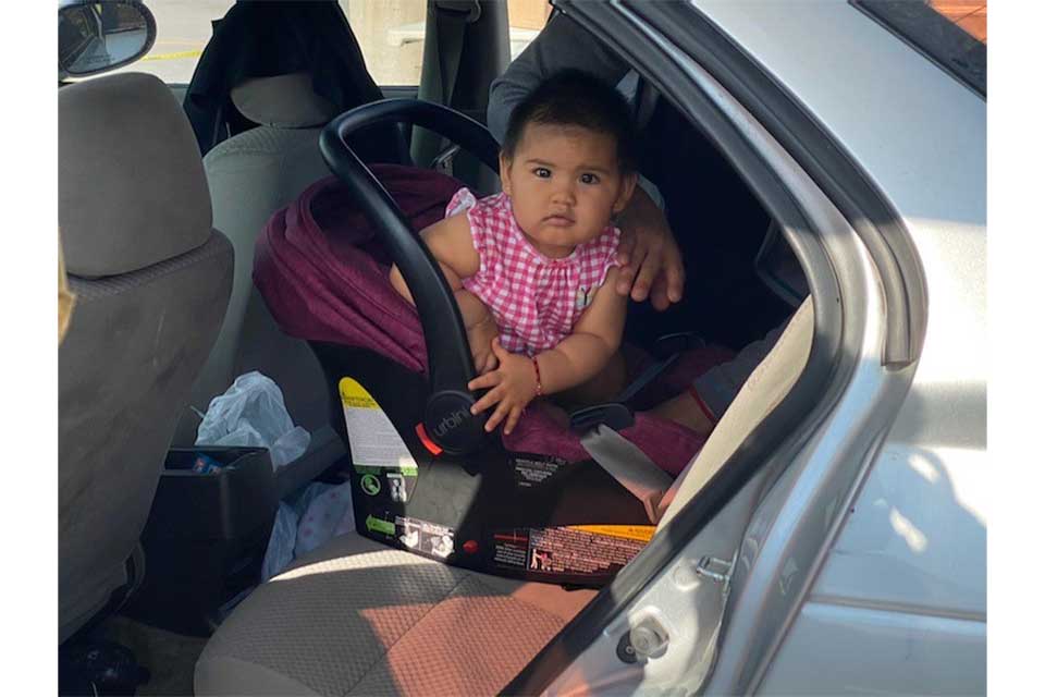 child in car seat salt lake city