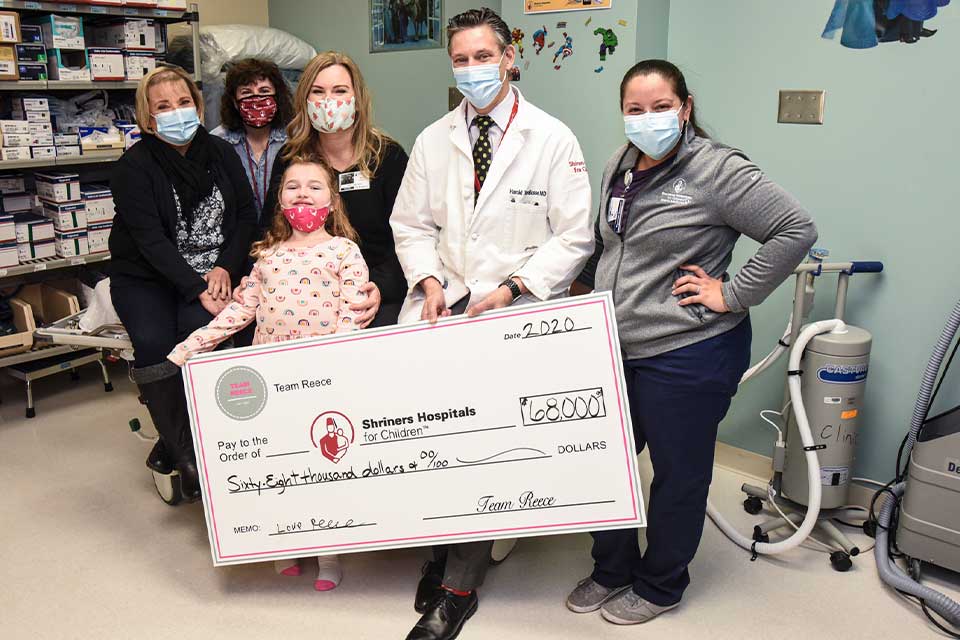 Reece staff family check donation philadelphia