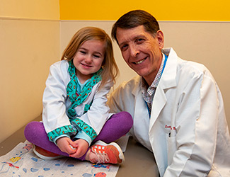 Doctor Luhmann with patient