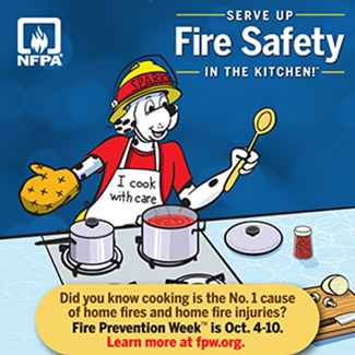 afiche sobre la semana de la prevención de incendios