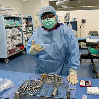 John Pa in operating room