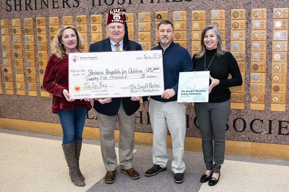 donation group with Shriner