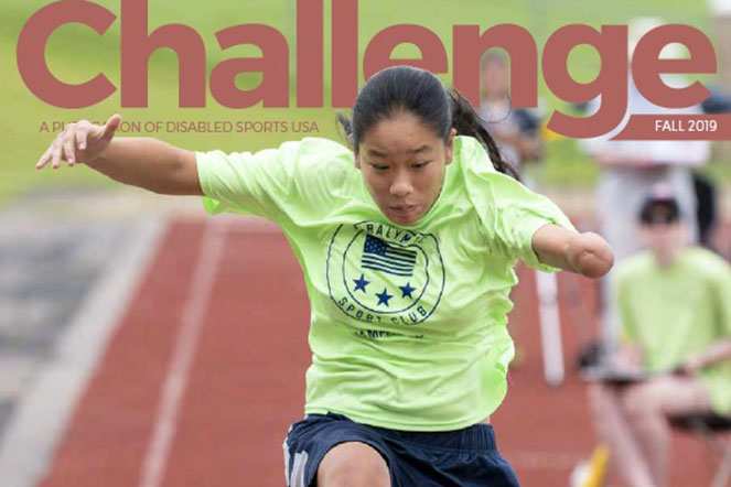 Danielle on the cover of Challenge magazine