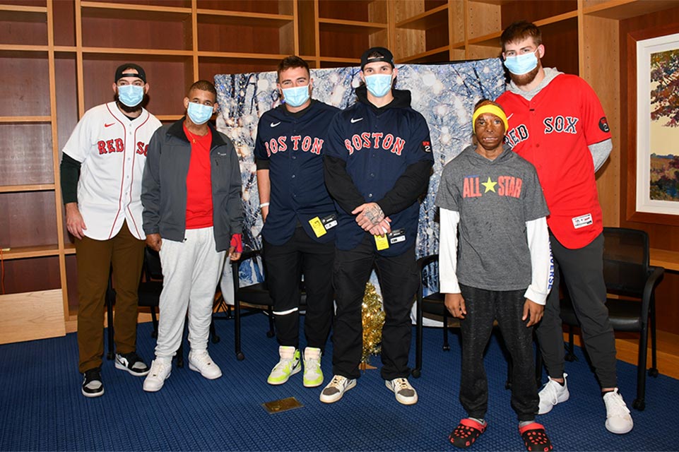 five Red Sox players with one burn patient