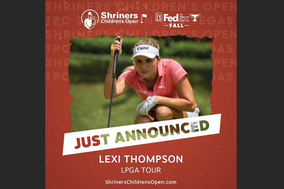 Logotipo del Shriners Children's Open, logotipo de la FedEx Cup, primicia: El LPGA Tour de Lexi Thompson, ShrinersChildrensOpen.com