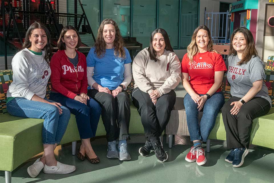 six occupational therapists from Shriners Children's Philadelphia