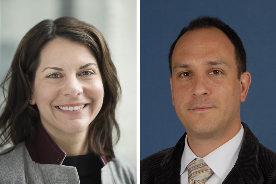 male and female provider headshots