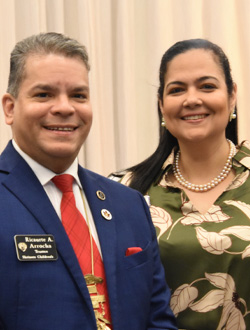 Ricky Arrocha, Trustee, Shriners Children’s and his wife, Gloria Arrocha