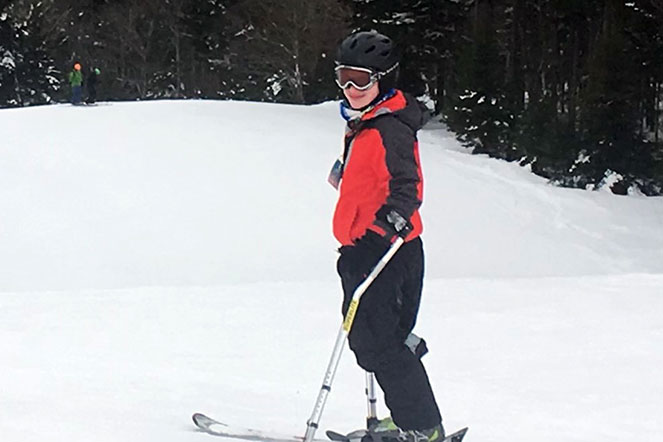 Grayson skiing