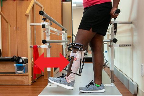 standing hip flexion with knee straight