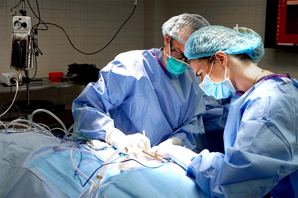 physicians during surgical procedure